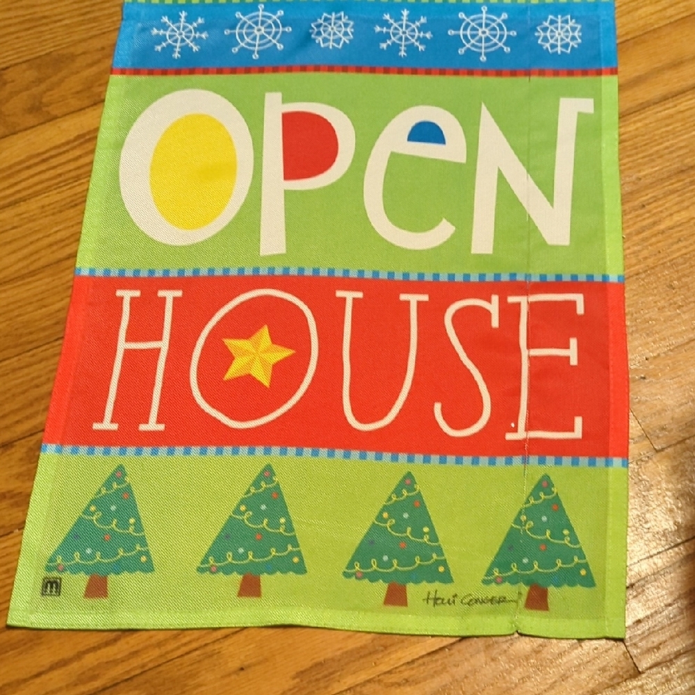 Colorful Open House Flag